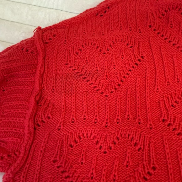 Lucky Brand heart knit sweater size small - Picture 4 of 7